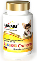Unitabs JuniorComplex Витаминно-минеральный комплекс для щенков с фолиевой кислотой B9, 100 таб